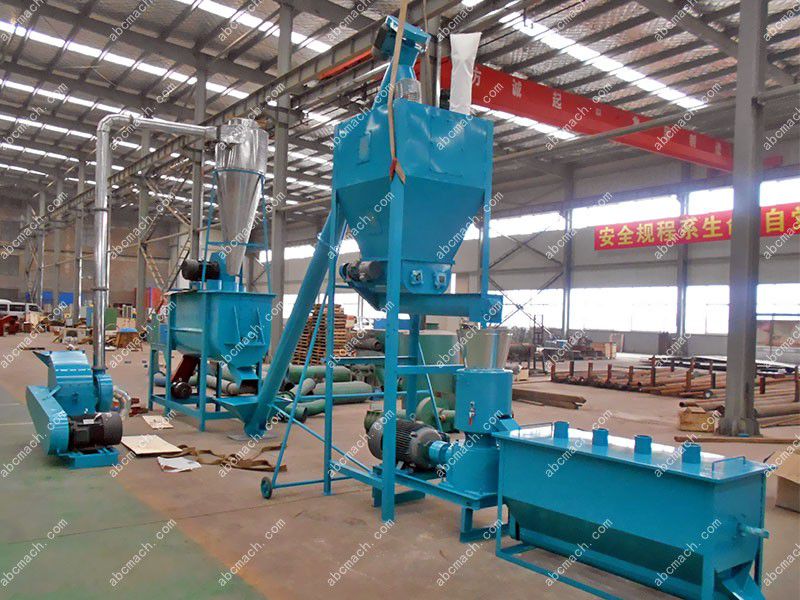 Feed production line